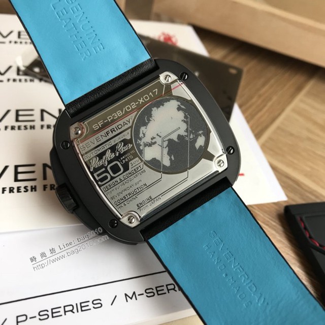 Sevenfriday自動機械男表 型號SF-P3B/02 七個星期五休閒高端男表  gjs2064